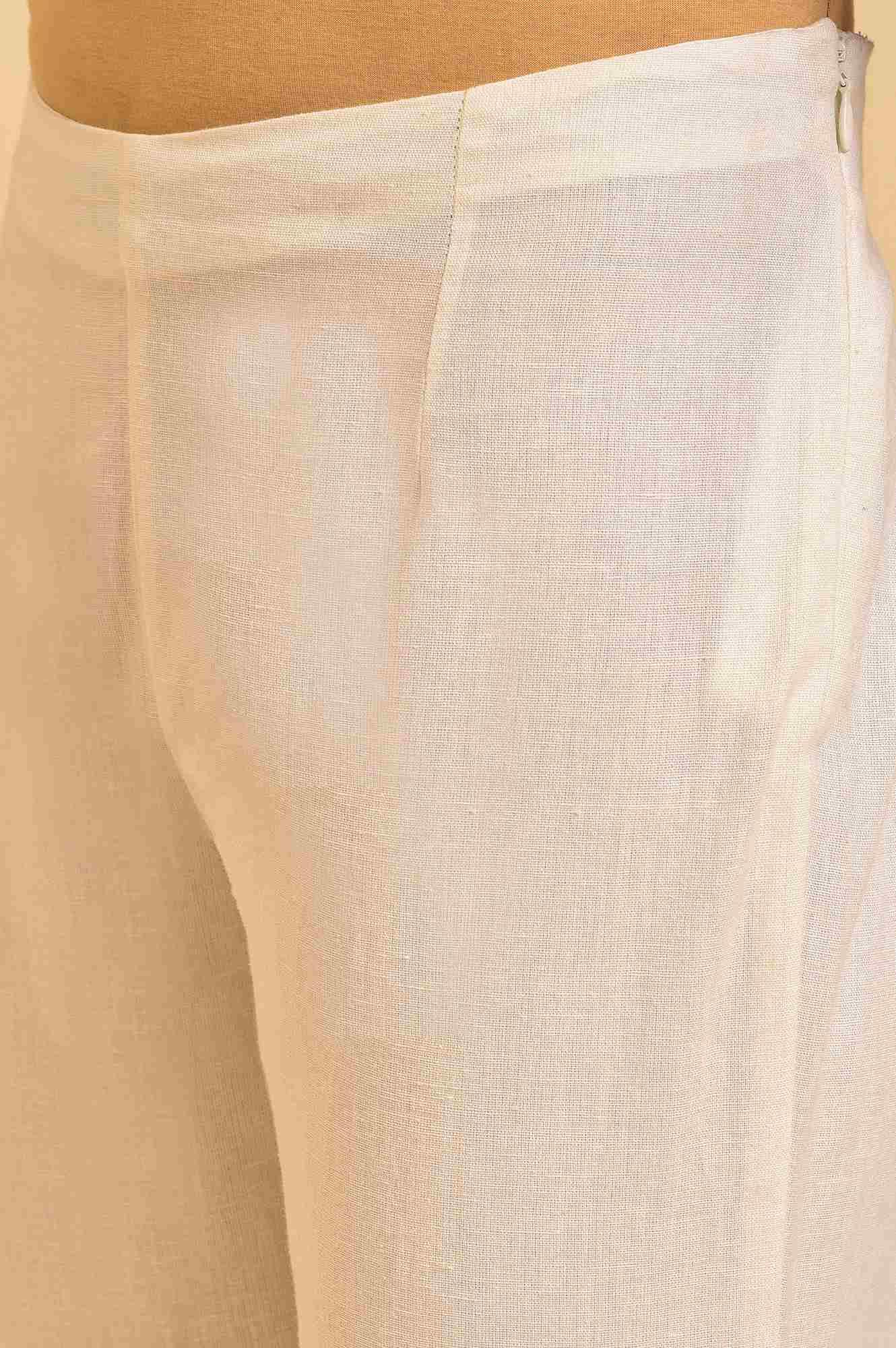 Red Embroidered Dress &amp; Pants Set - wforwoman