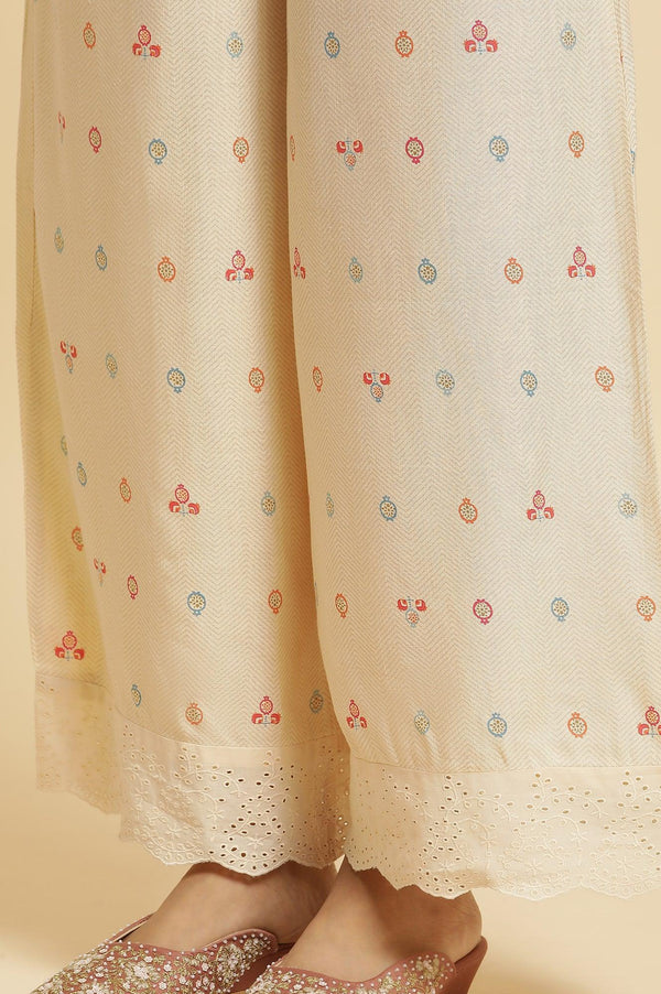 Multi-Coloured Kurta & Parallel Pants Set