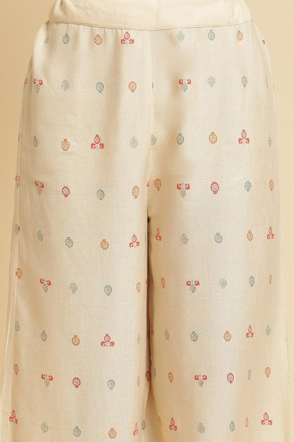 Multi-Coloured Kurta & Parallel Pants Set