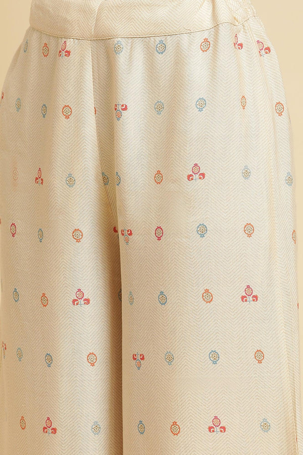 Multi-Coloured Kurta & Parallel Pants Set