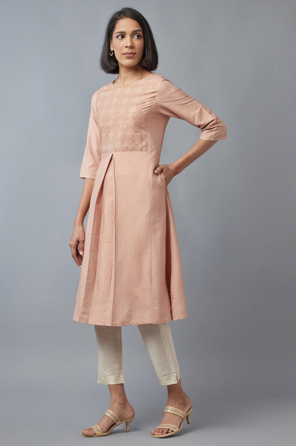 Pink Embellished kurta & Pants Set