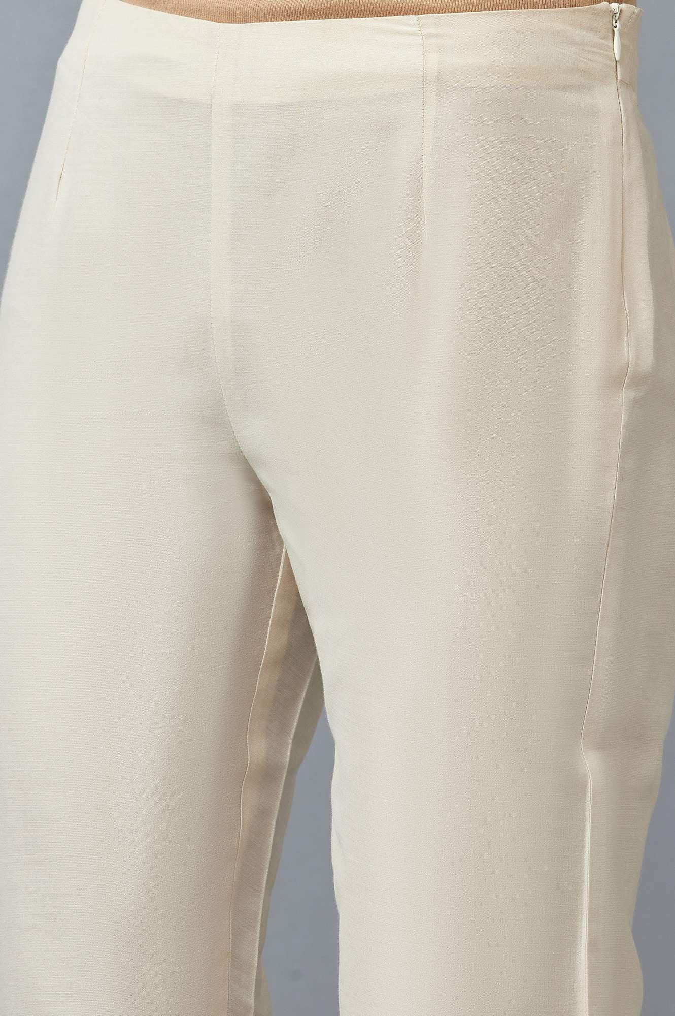 Blush Pink Embroidered kurta &amp; Pants Set - wforwoman