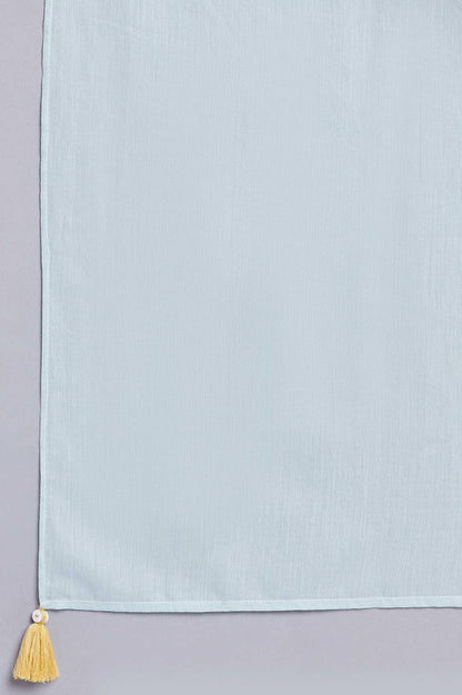 Light Yellow Cotton Dobby kurta, Slim Pants And Dupatta Set - wforwoman