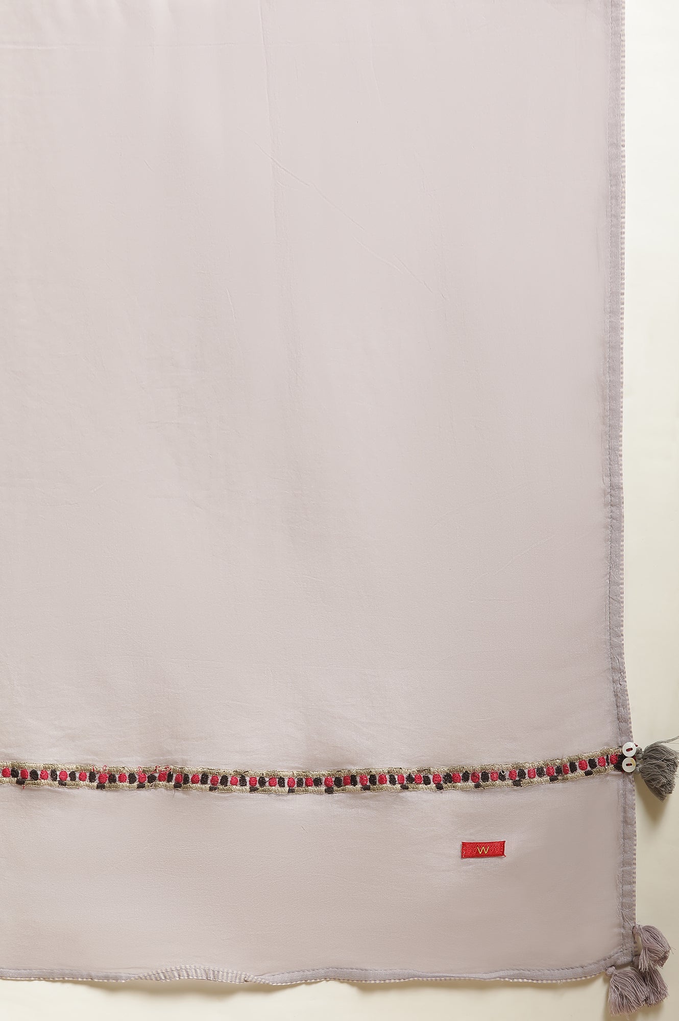 Beige Printed Kurta, Pants And Dupatta Set