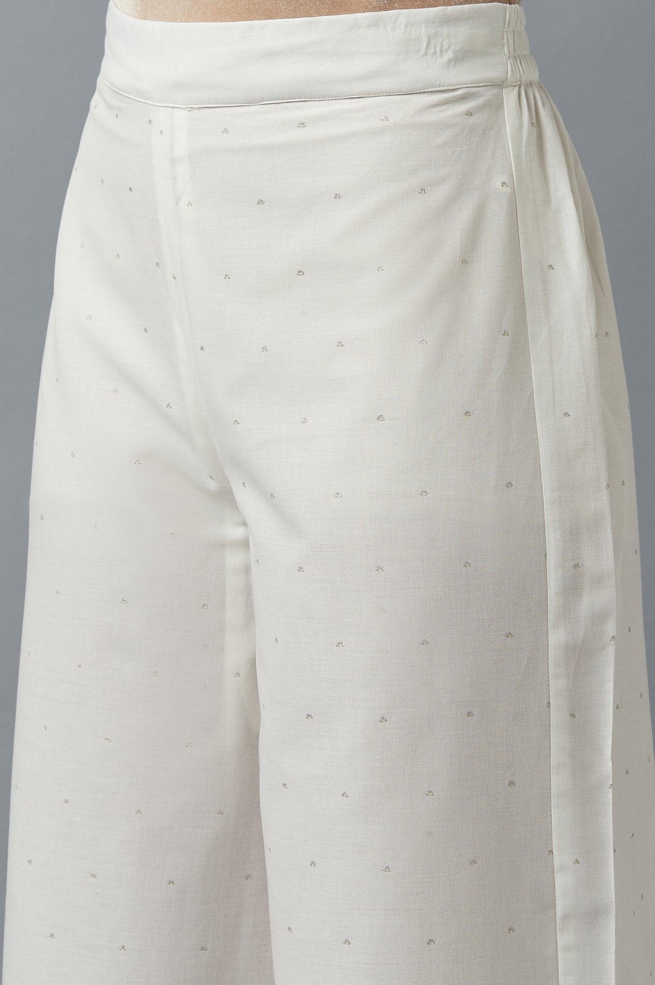 Yellow Embroidered kurta with Parallel Pants and Dupatta - wforwoman