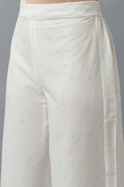 Yellow Embroidered kurta with Parallel Pants and Dupatta - wforwoman