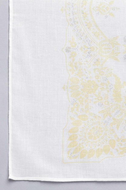 Yellow Embroidered kurta with Parallel Pants and Dupatta - wforwoman