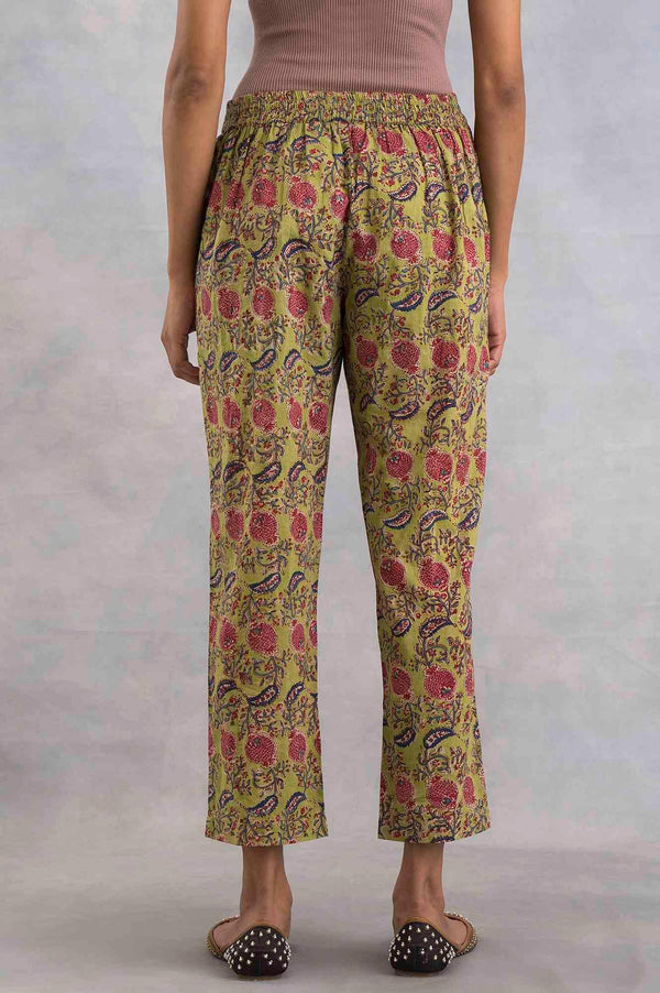 Hand Block Printed Straight Pants