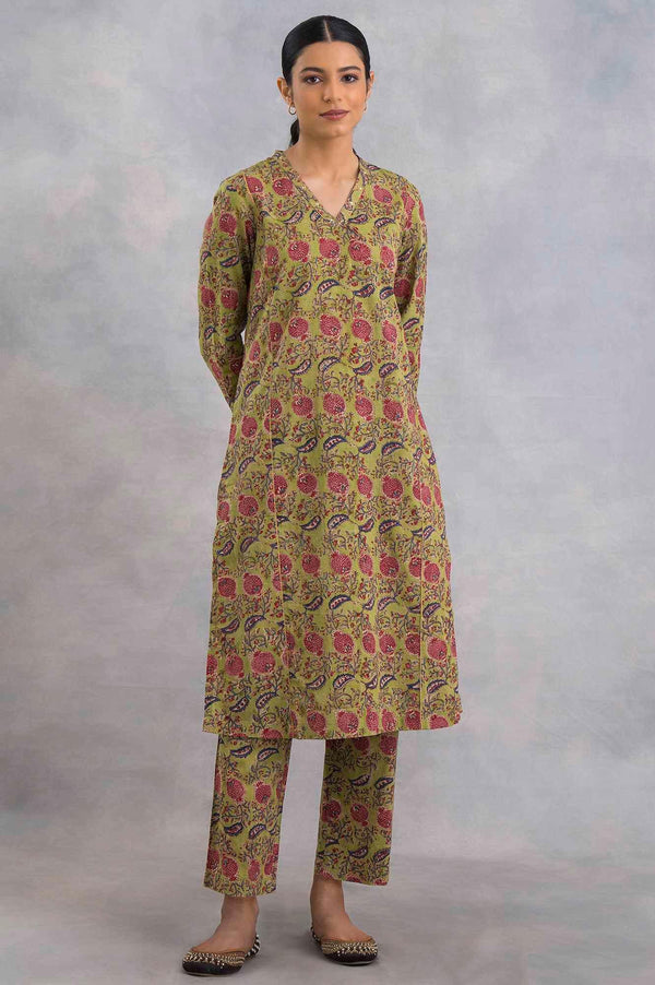 Hand Block Printed Straight Pants