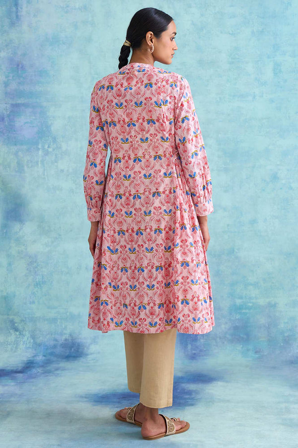 Folksong By W Soft Multicoloured Handblock Print Dress