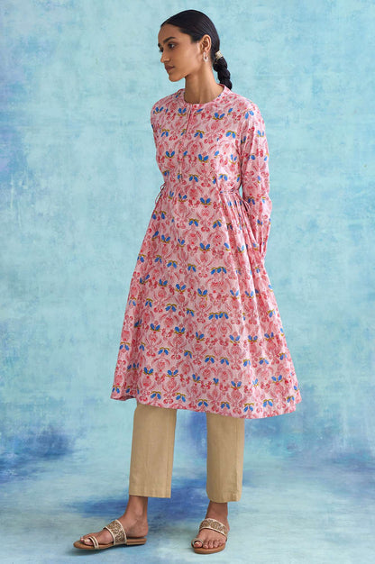 Folksong By W Soft Multicoloured Handblock Print Dress