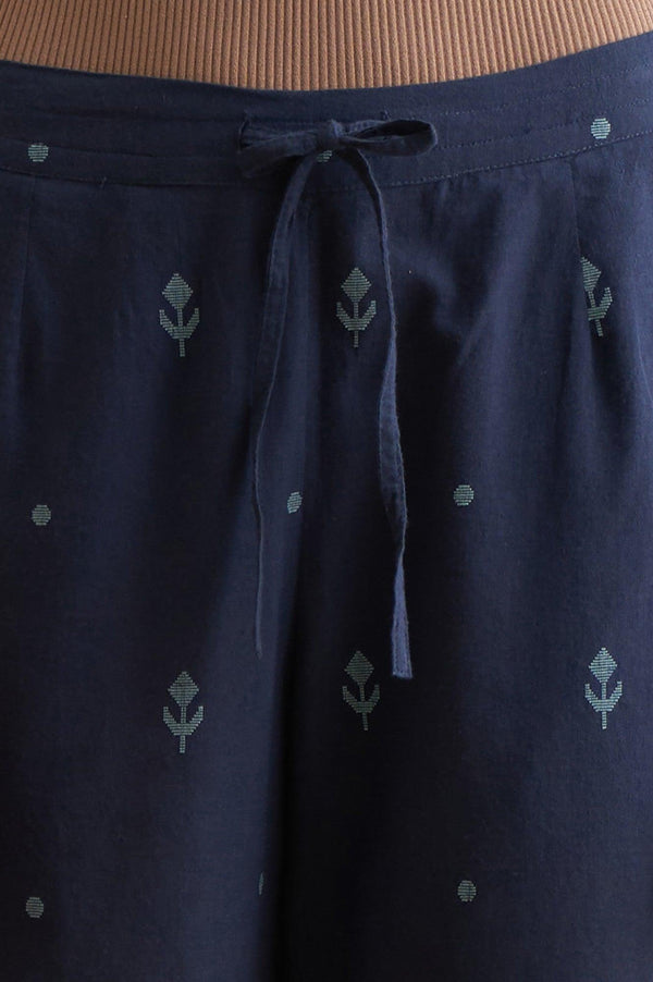 Indigo Yarn-Dyed Straight Pants