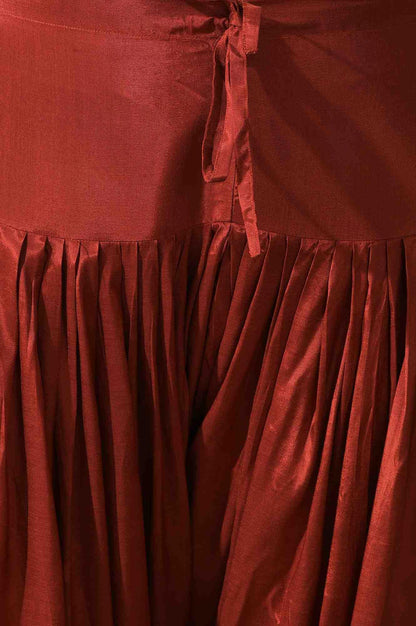 Red Solid Salwar - wforwoman