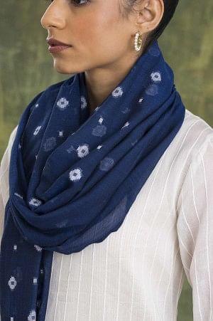 Indigo Yarn-Dyed Cotton Drape - wforwoman