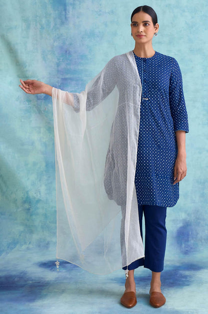 Folksong By W Ecru Solid Kota Drape - wforwoman