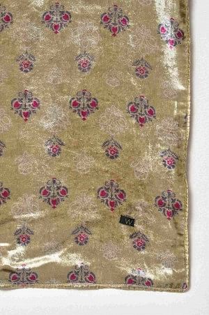 Light Grey Floral Printed Velvet Shawl