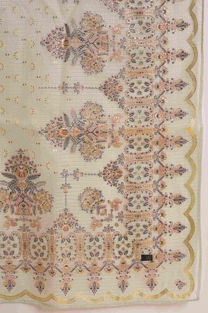 Dark Green Embellished Velvet kurta, Sharara And Dupatta Set - wforwoman