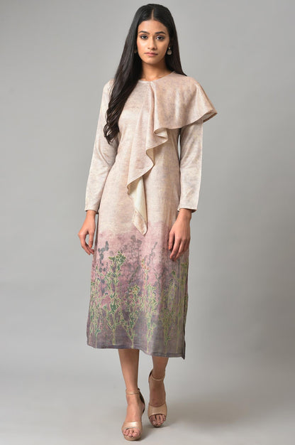 Pink Front Cascade Western Dress - wforwoman