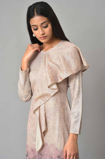 Pink Front Cascade Western Dress - wforwoman