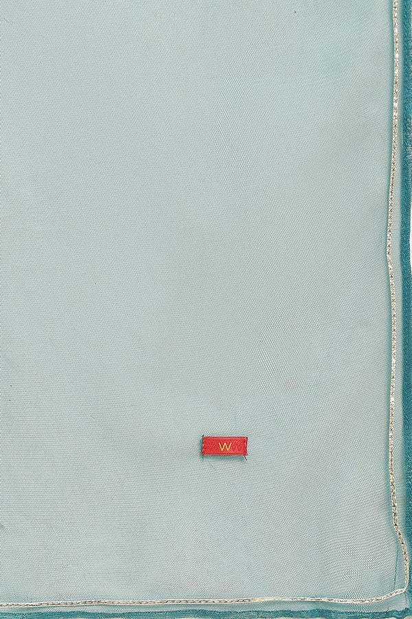 Red Dori Embroidered Festive Kurta, Pants And Dupatta Set