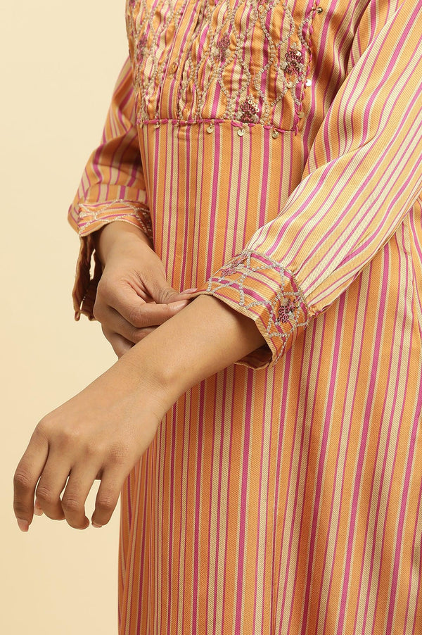 Bright Multi-Coloured Embroidered Kurta