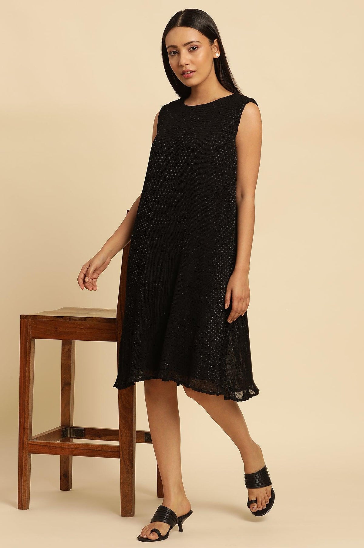 Black Western Party Dress - XS