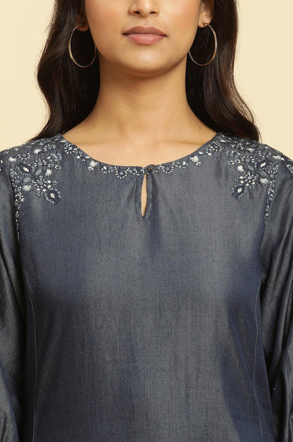 Blue Tencil Denim Dress - wforwoman