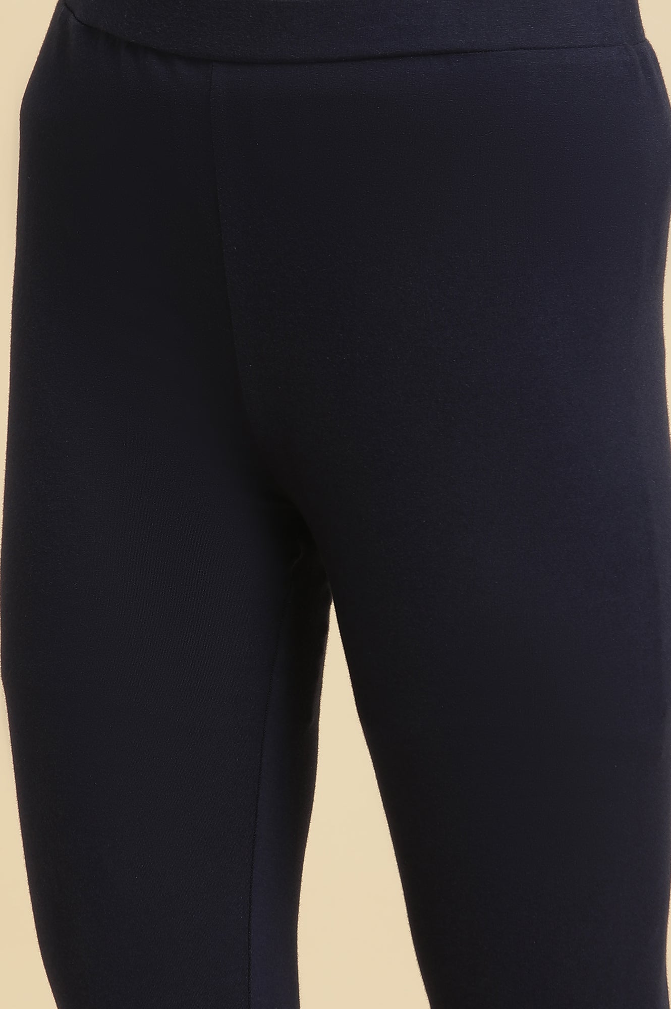 Blue Cotton Jersey Lycra Tights