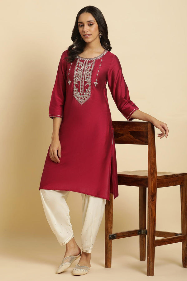 Ecru Embroidered Salwar Pants