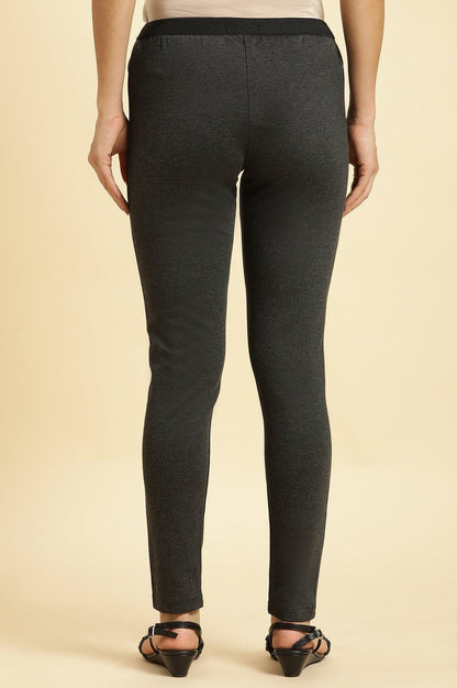Grey Basic Western Wear Leggings - wforwoman