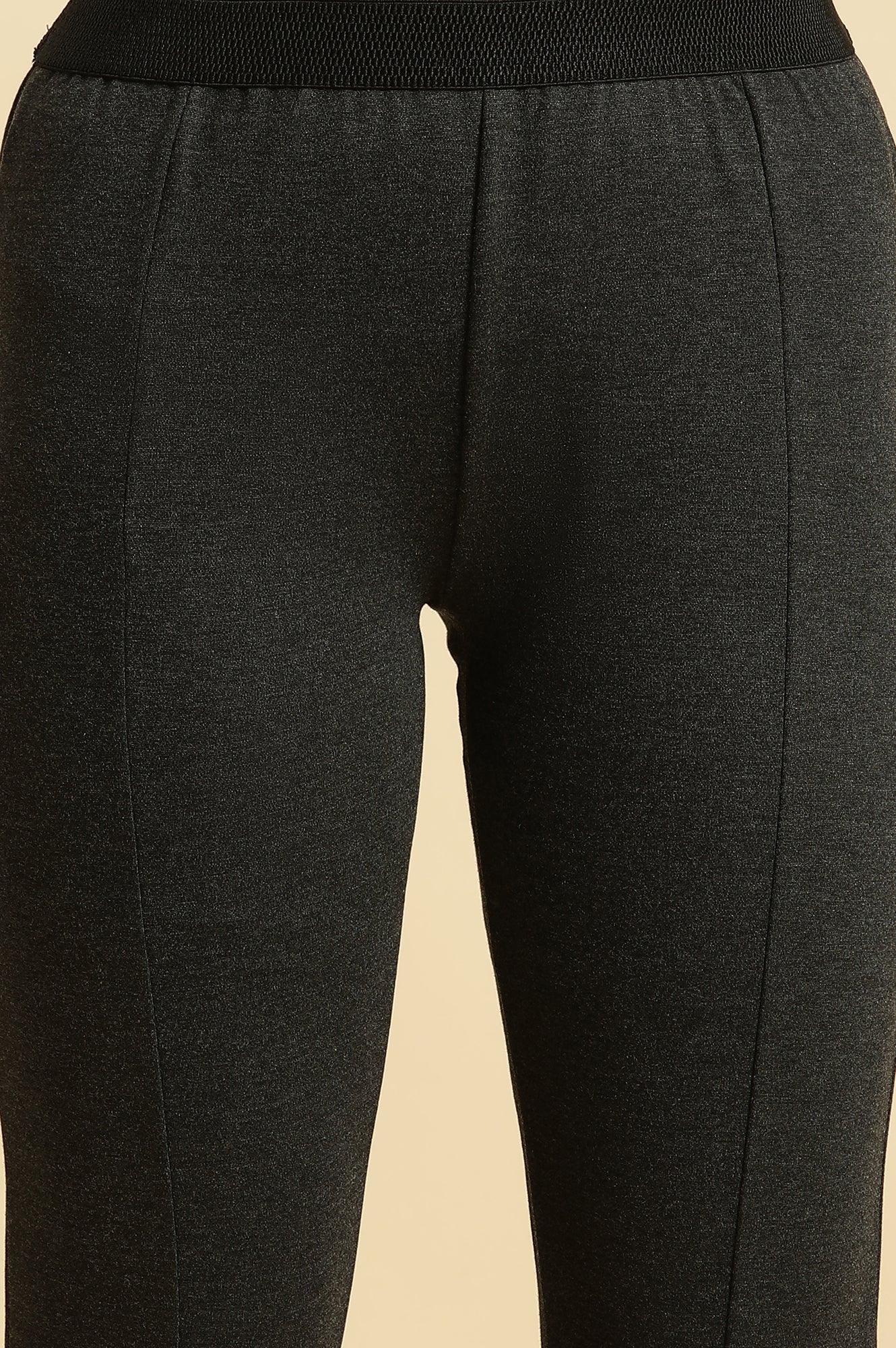 Grey Basic Western Wear Leggings - wforwoman