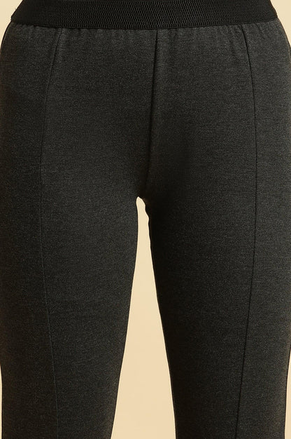 Grey Basic Western Wear Leggings - wforwoman