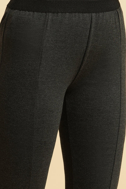 Grey Basic Western Wear Leggings - wforwoman