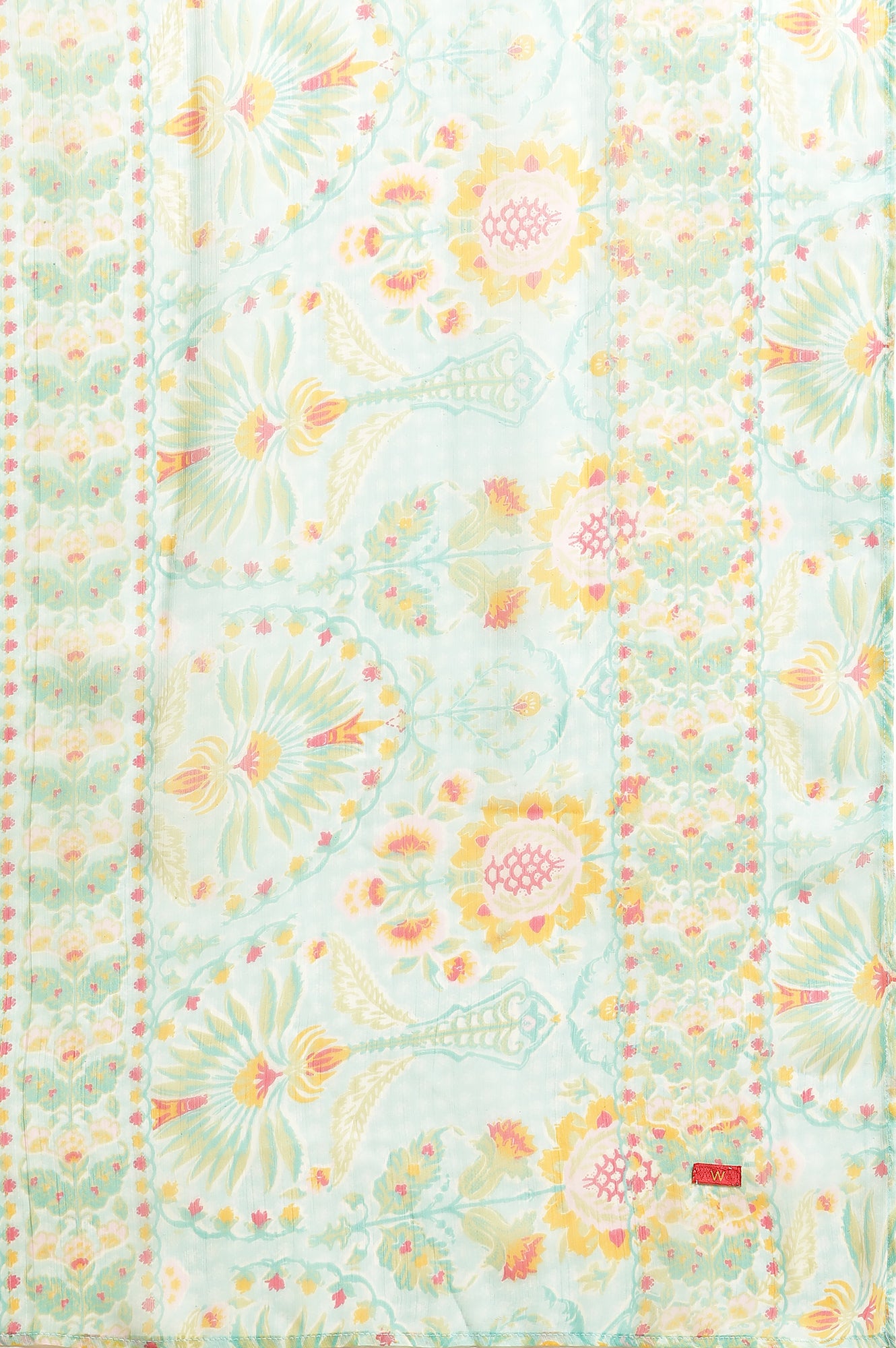 Light Green Floral Printed Kurta, Pants &amp; Dupatta Set