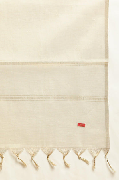 Green Panelled Embroidered Kurta, Slim Pants And Dupatta Set - wforwoman