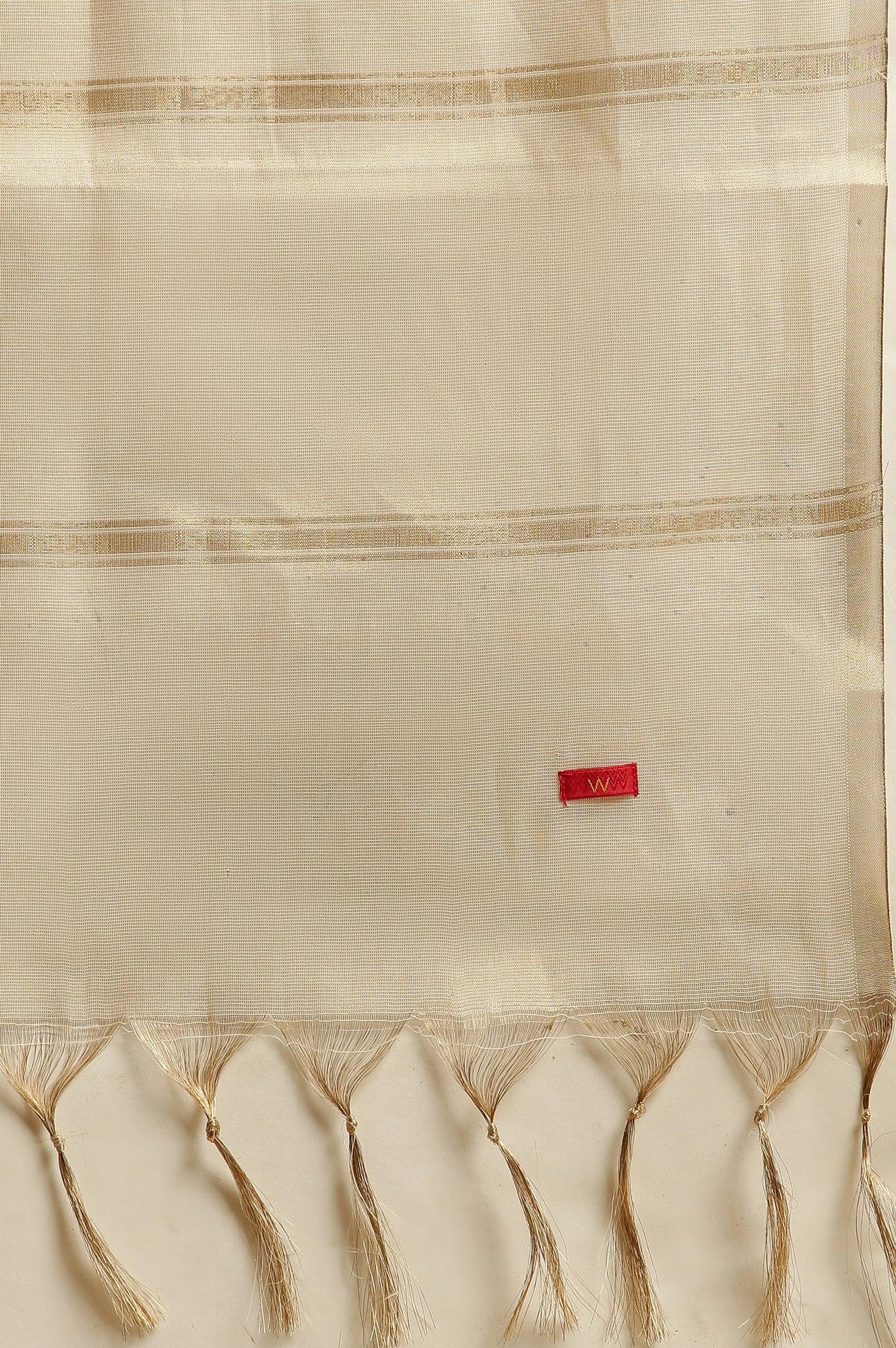 Blue Zari Embroidered Straight Kurta, Pants And Dupatta Set - wforwoman