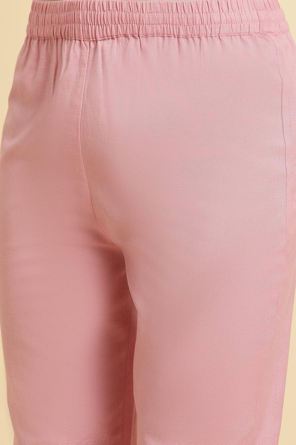 Blue Paisley Printed Anarkali Kurta, Pants & Dupatta Set