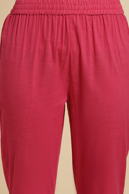 Blue Printed Anarkali Kurta, Pants &amp; Dupatta Set - wforwoman