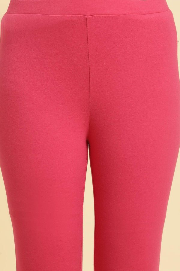 Pink Floral Printed Layered Kurta And Tights And Dupatta Set