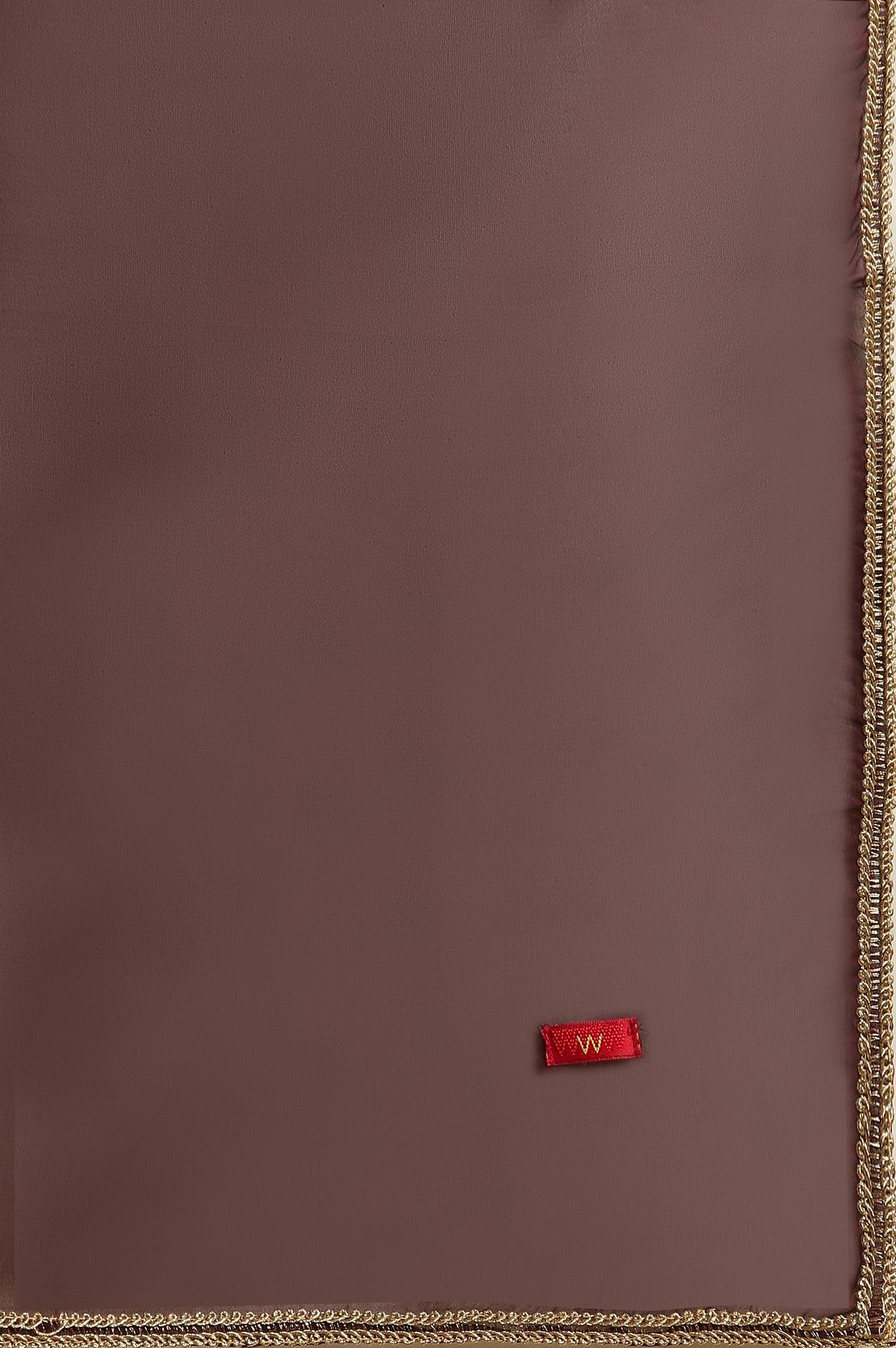 Purple Zari Embellished Short Kurta, Flared Pants And Dupatta Set - wforwoman