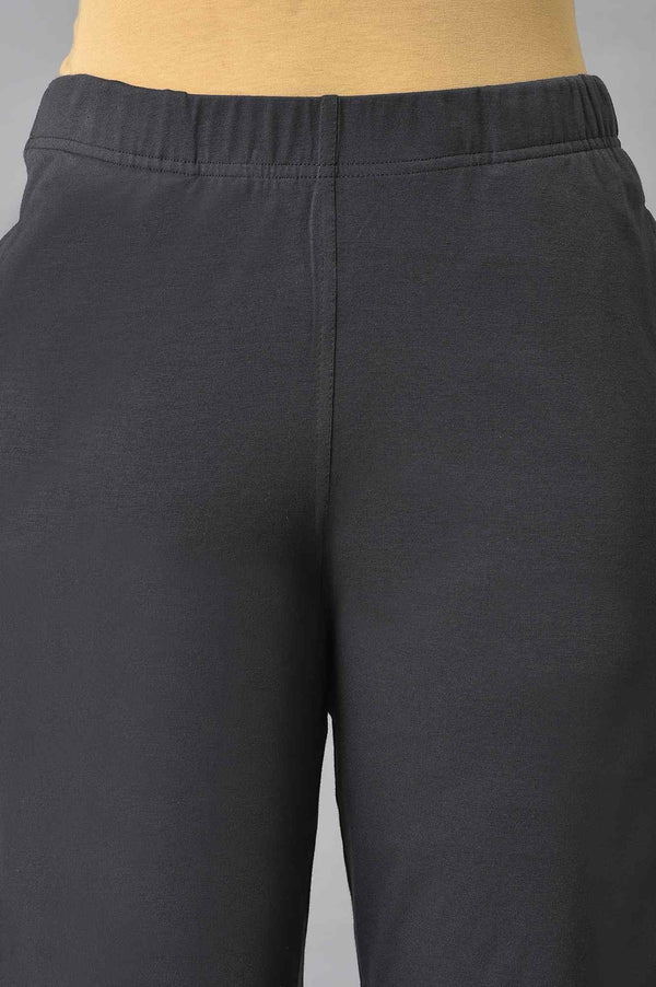 Elleven Women's Grey Cotton Jersey Pants