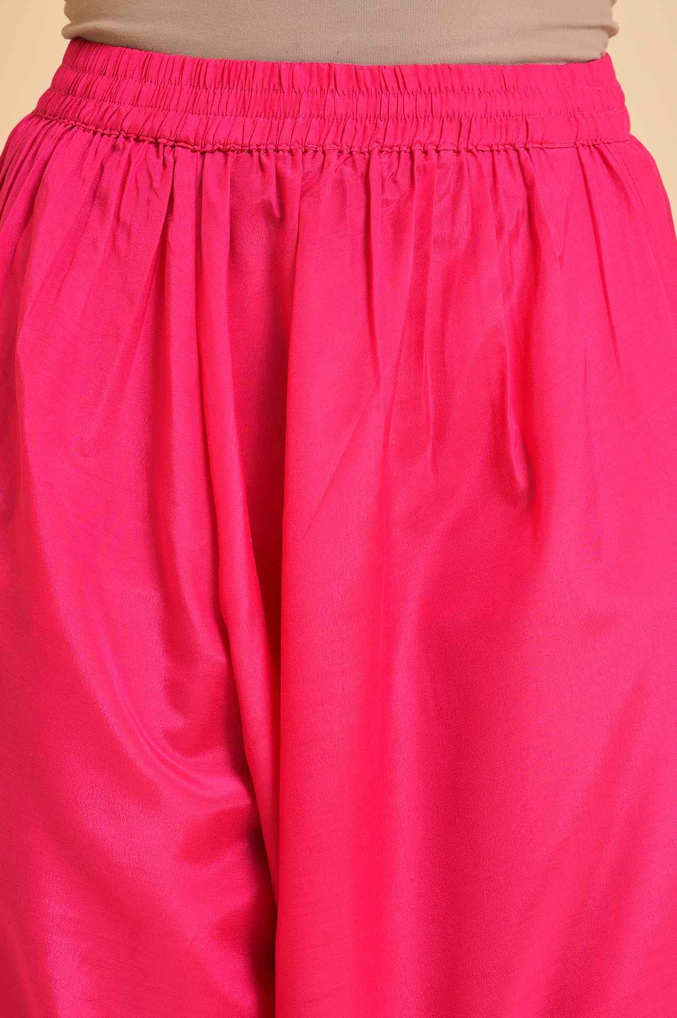 Navy Blue Festive kurta, Embroidered Salwar &amp; Dupatta - wforwoman