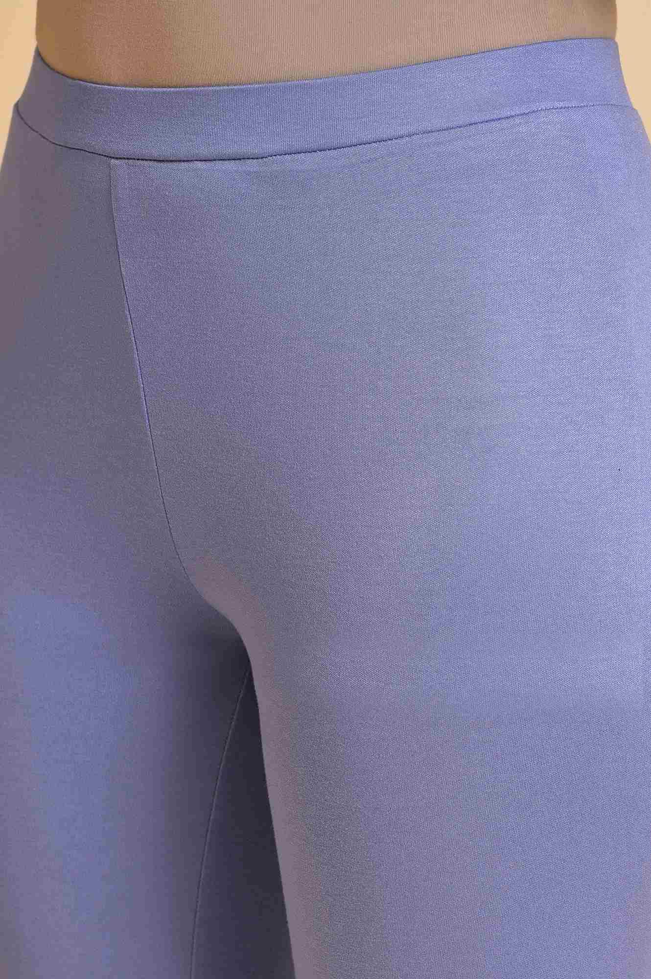 Light Purple A-Line Flowy Dress &amp; Tights Set - wforwoman