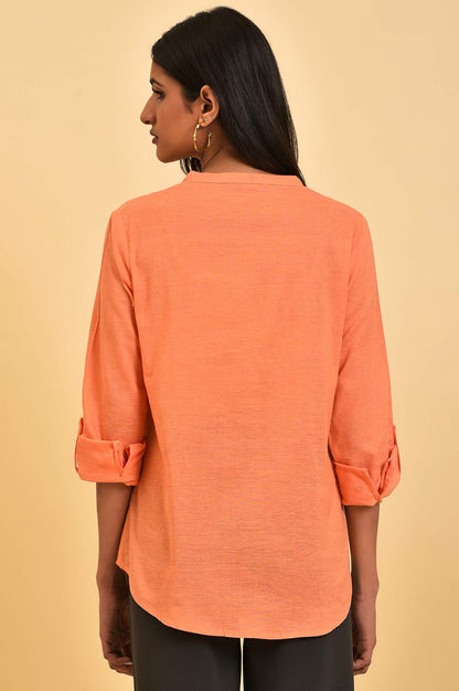 Pink Button Down Western Top