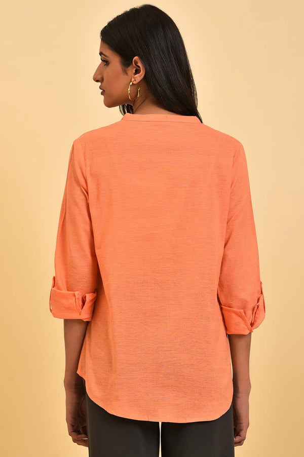 Pink Button Down Western Top