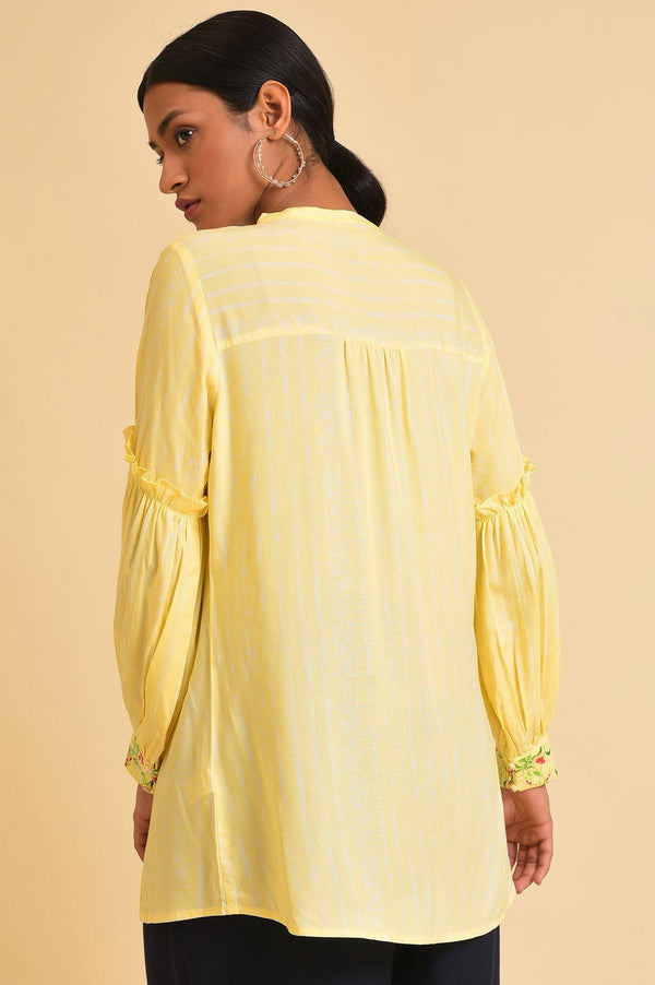 Yellow Floral Printed Top