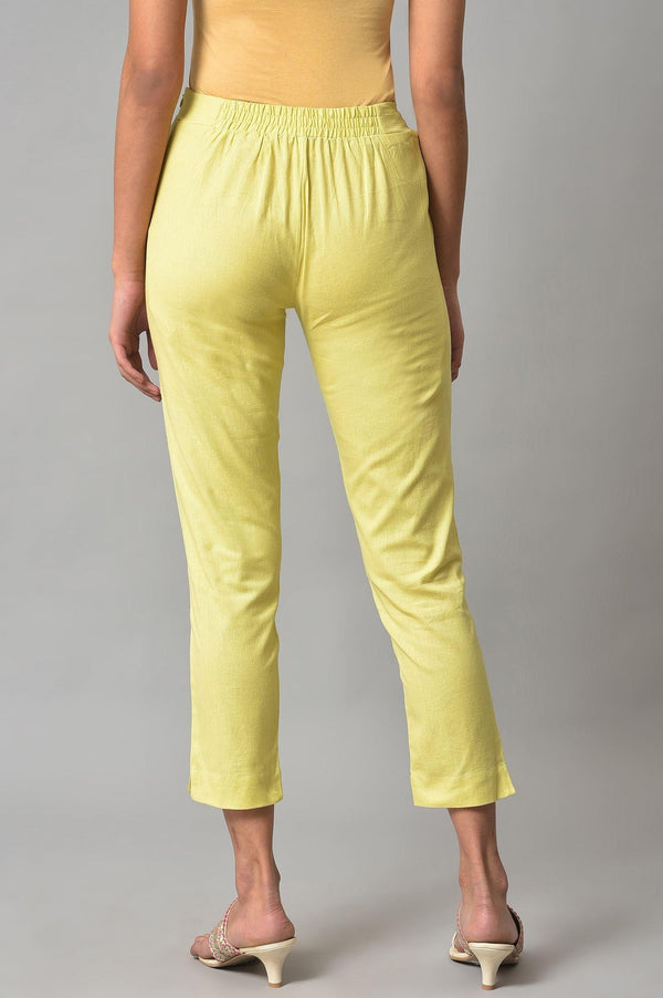 Green Plus Size Slim Pants