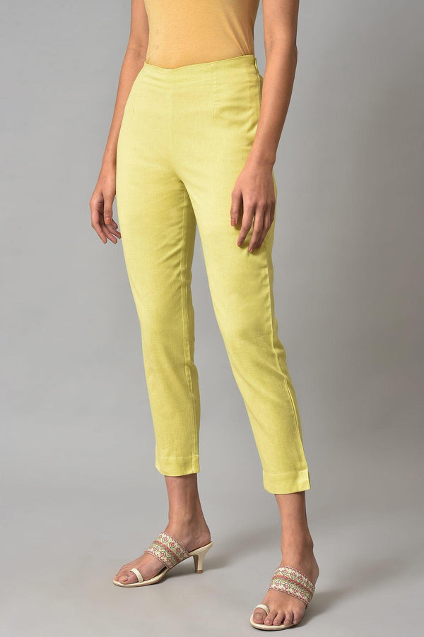 Green Plus Size Slim Pants