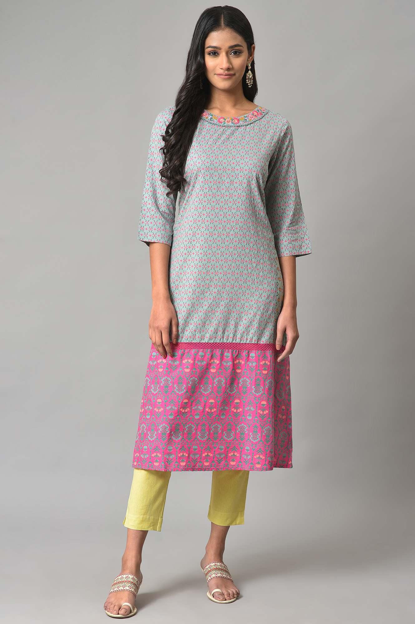 Green Solid Slim Pants - wforwoman