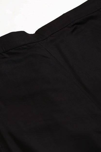 Black Plus Size Parallel Pants - wforwoman